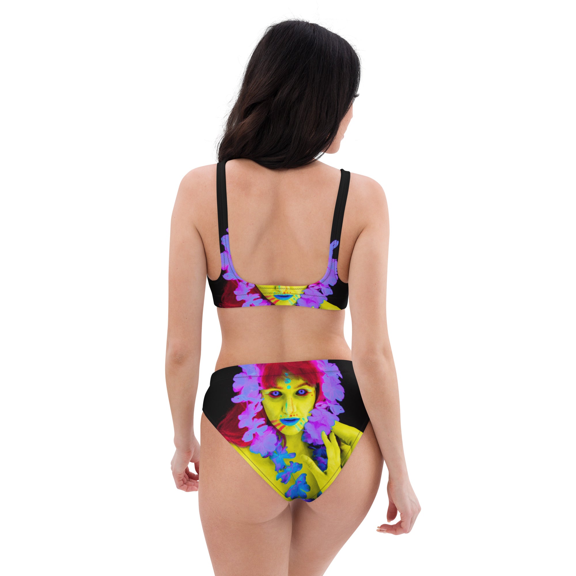 Recycled high-waisted bikini