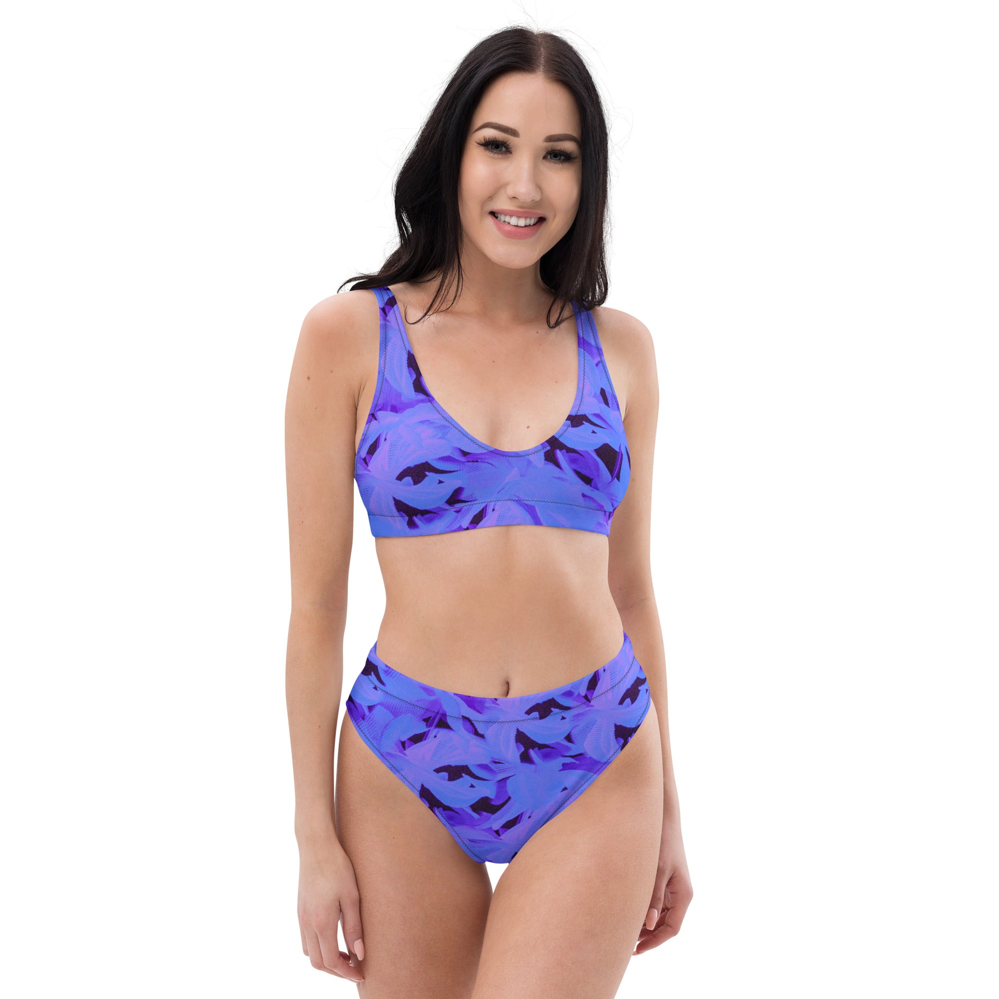Recycled high-waisted bikini