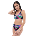 Recycled high-waisted bikini