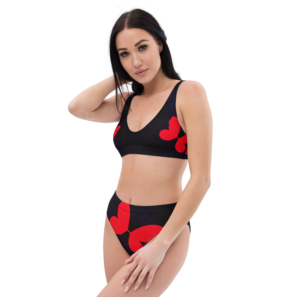 Recycled high-waisted bikini