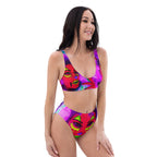 Recycled high-waisted bikini