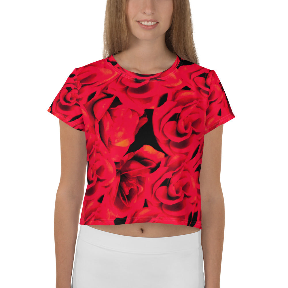 All-Over Print Crop Tee